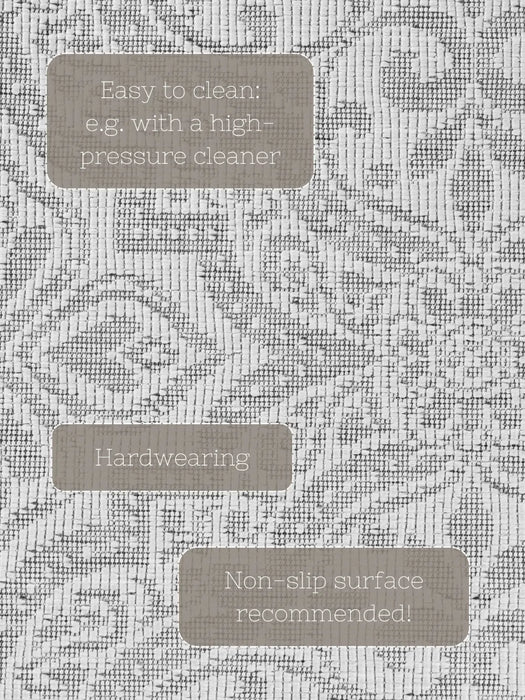 Duet 106251 White Grey Indoor / Outdoor Reversible