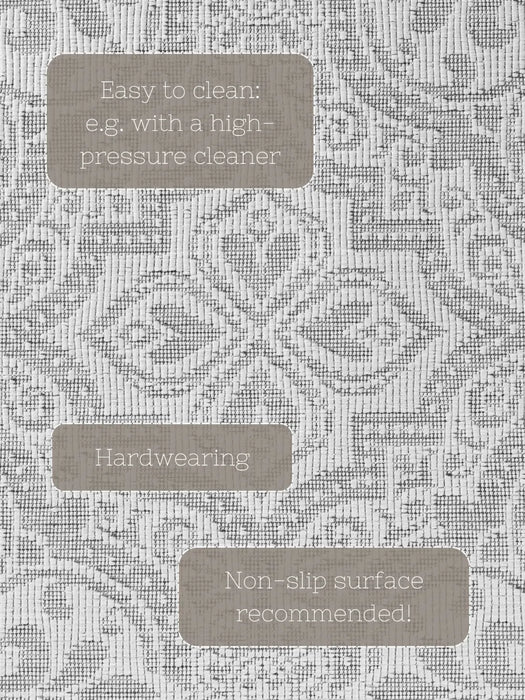 Duet 106251 White Grey Indoor / Outdoor Reversible