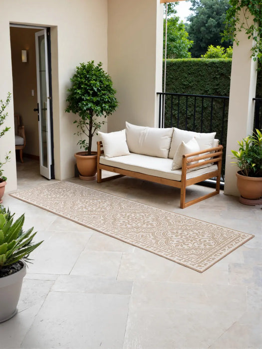 Duet 106252 Jute White Indoor / Outdoor Reversible