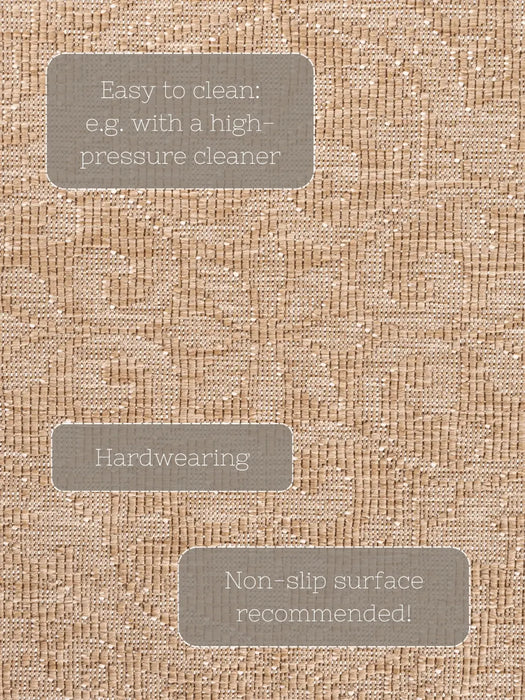Duet 106252 Jute White Indoor / Outdoor Reversible