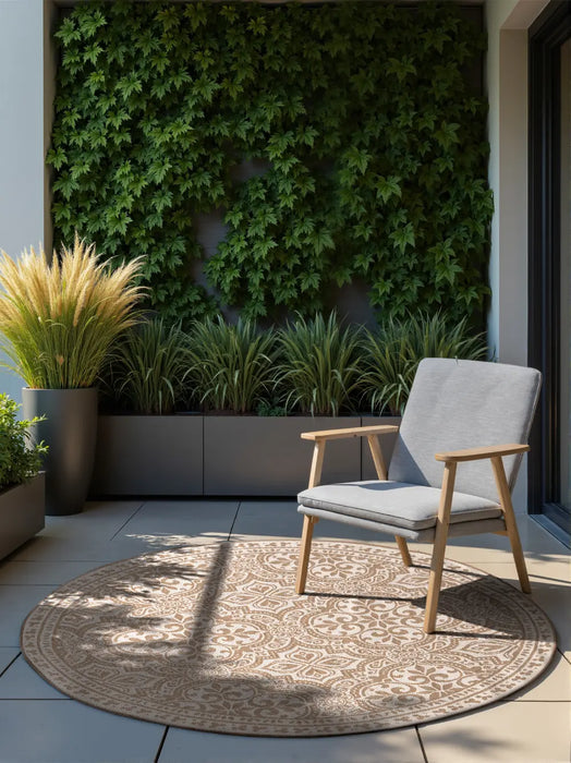 Duet 106252 Jute White Indoor / Outdoor Reversible