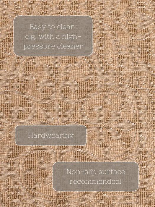 Duet 106252 Jute White Indoor / Outdoor Reversible