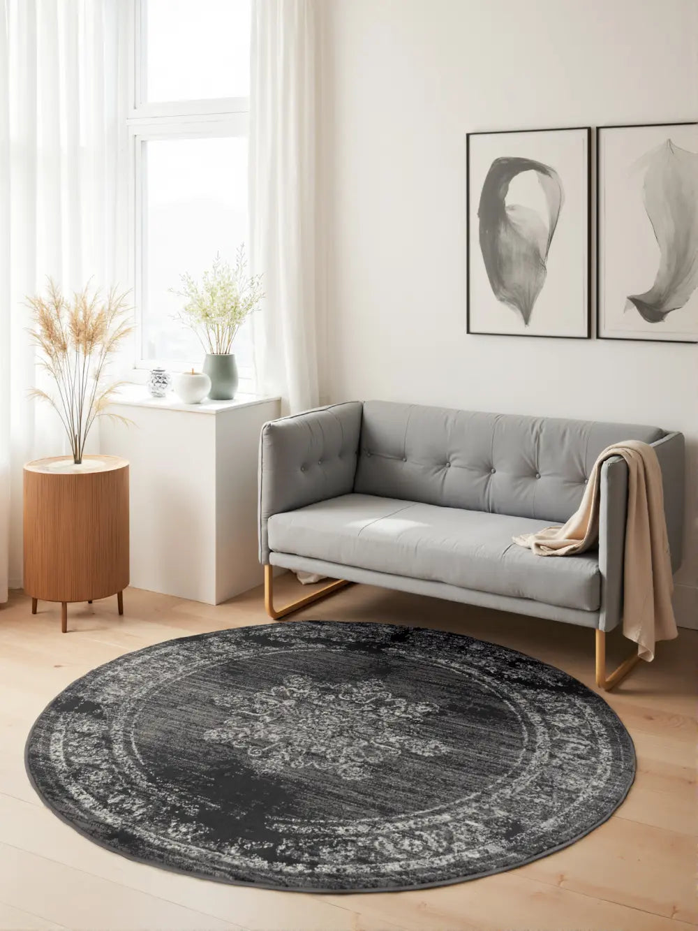 Gloria 106253 Grey Grey Rug — RugsDirect Online