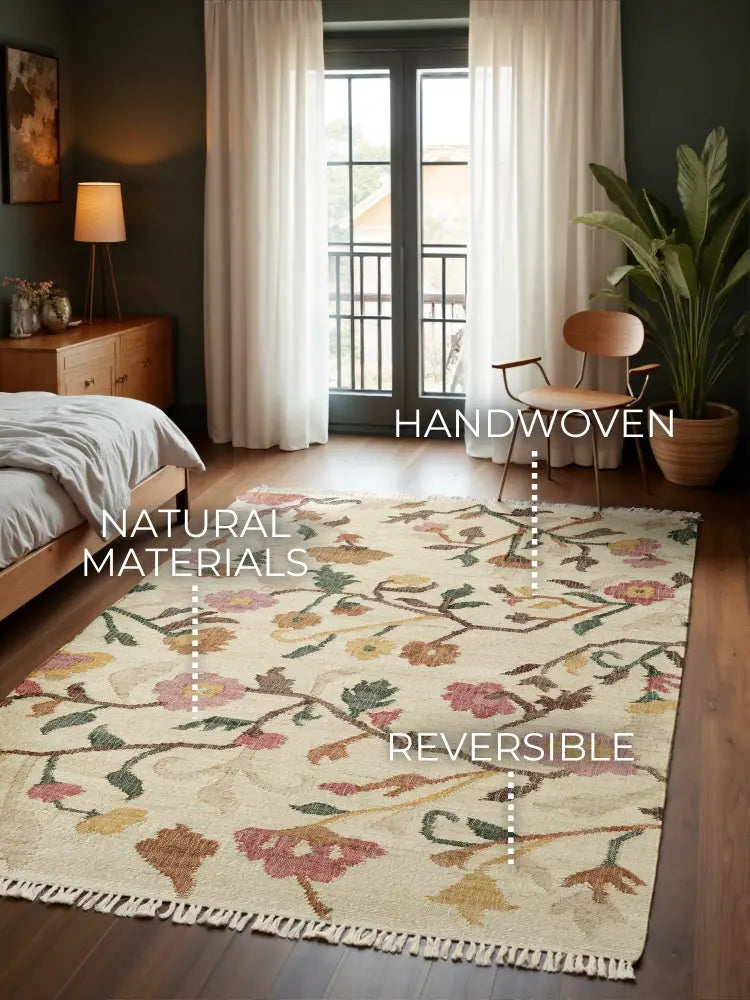 Roya Roya Cream Multicolor Multicoloured Rug — RugsDirect Online