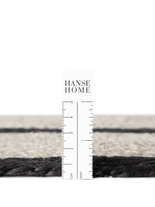 Jute Braided Natural Ivory Black 106331