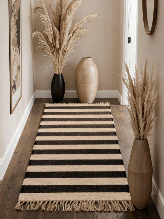 Handloom 1 Natural White Black 106334