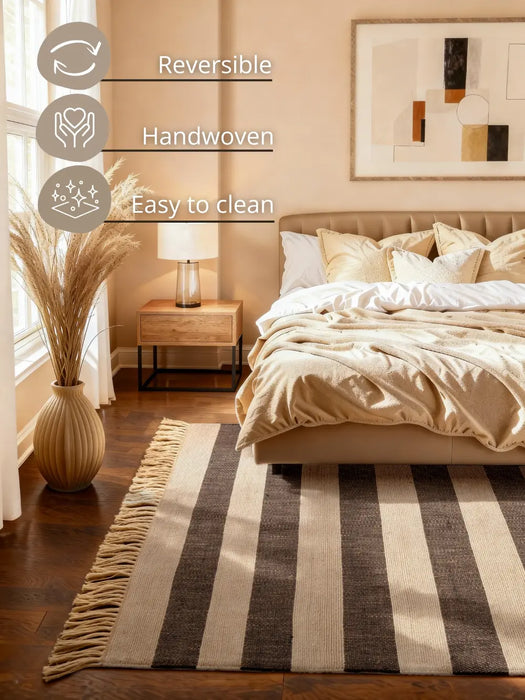 Handloom 1 Natural White Black 106334