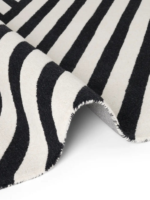 Stryve Woolen Rug Noir Black White 106358