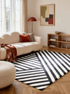 Stryve Woolen Rug Noir Black White 106358