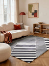 Stryve Woolen Rug Flux Black White 106359