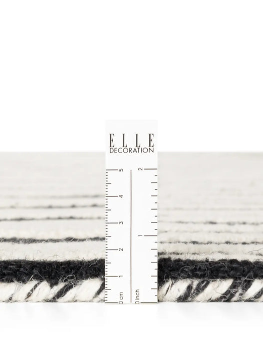 Stryve Woolen Rug Pulse Black White 106360