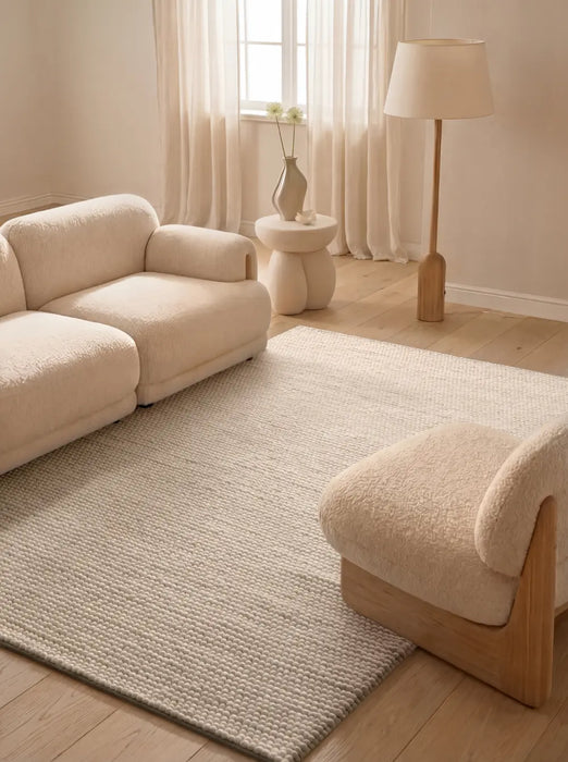 Ted Baker Richmond Woolen Rug Diana Natural White 106365