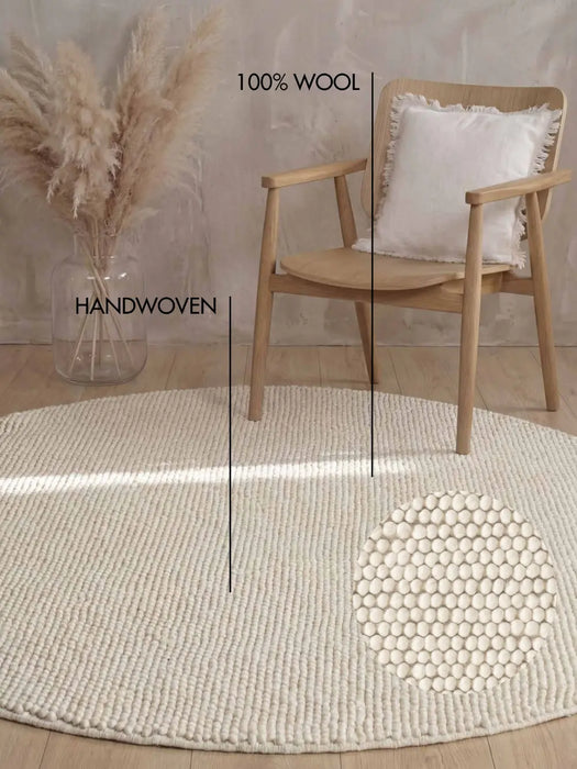 Ted Baker Richmond Woolen Rug Diana Natural White 106365