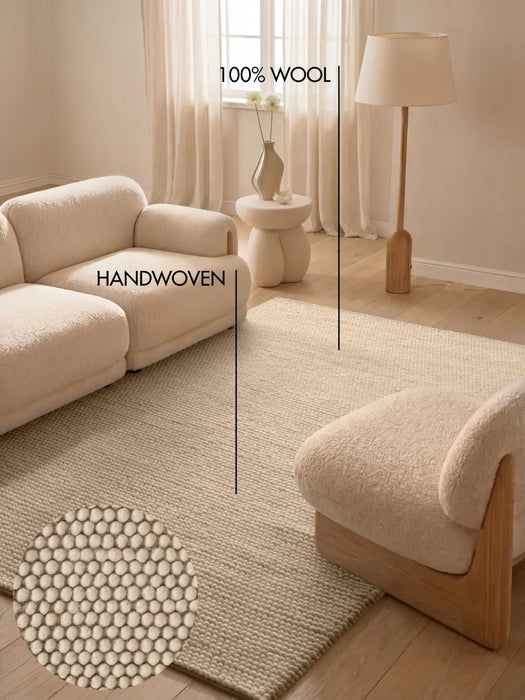 Ted Baker Richmond Woolen Rug Diana Light Beige 106366