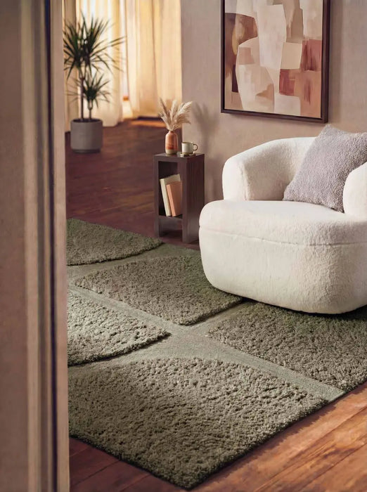 Ted Baker Lambeth High Pile Rug Jasper Green 106368