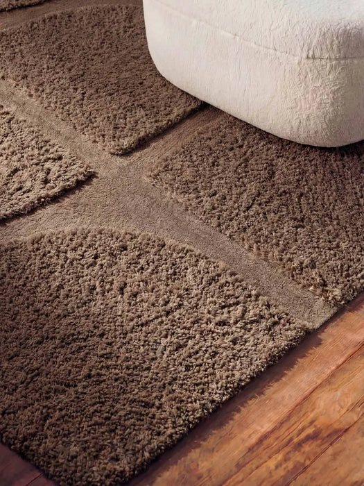 Ted Baker Lambeth High Pile Rug Jasper Brown 106369
