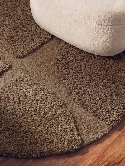 Ted Baker Lambeth High Pile Rug Jasper Brown 106369