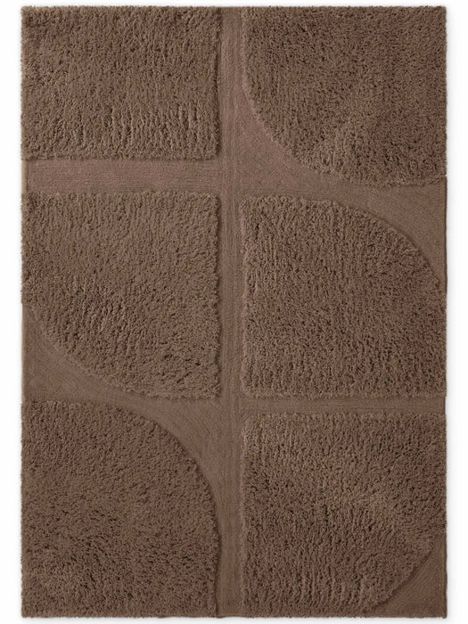 Ted Baker Lambeth High Pile Rug Jasper Brown 106369