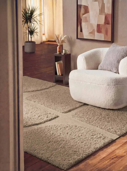 Ted Baker Lambeth High Pile Rug Jasper Beige 106370