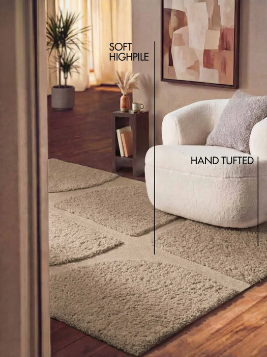 Ted Baker Lambeth High Pile Rug Jasper Beige 106370
