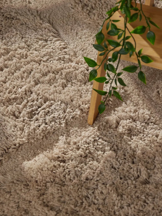 Ted Baker Lambeth High Pile Rug Jasper Beige 106370