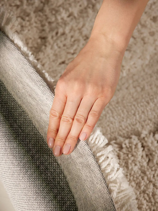 Ted Baker Lambeth High Pile Rug Jasper Cream 106371