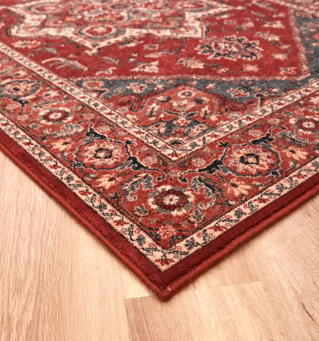 Mastercraft kashqai 4354 300 red Red Living Room Wool Rug.