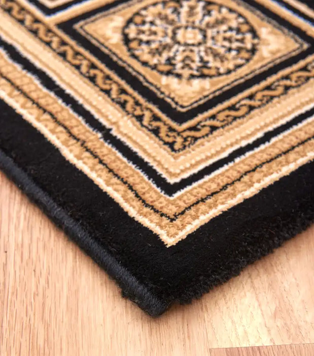 Mastercraft da vinci 057 0801 3333 Black Living Room  Rug.