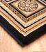 Mastercraft da vinci 057 0801 3333 Black Living Room  Rug.