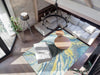 Mastercraft city 466154 ak504 Blue, Grey, Yellow, Multicoloured Living Room Floral Rug.