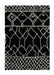 Think Rugs scandi berber g276 black white  Living Room  Rug.