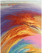 Nourison prismatic prs25 multi Multicoloured Living Room Wool Rug.