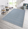 NorthRugs meadow karo blue Blue Living Room Striped Rug.