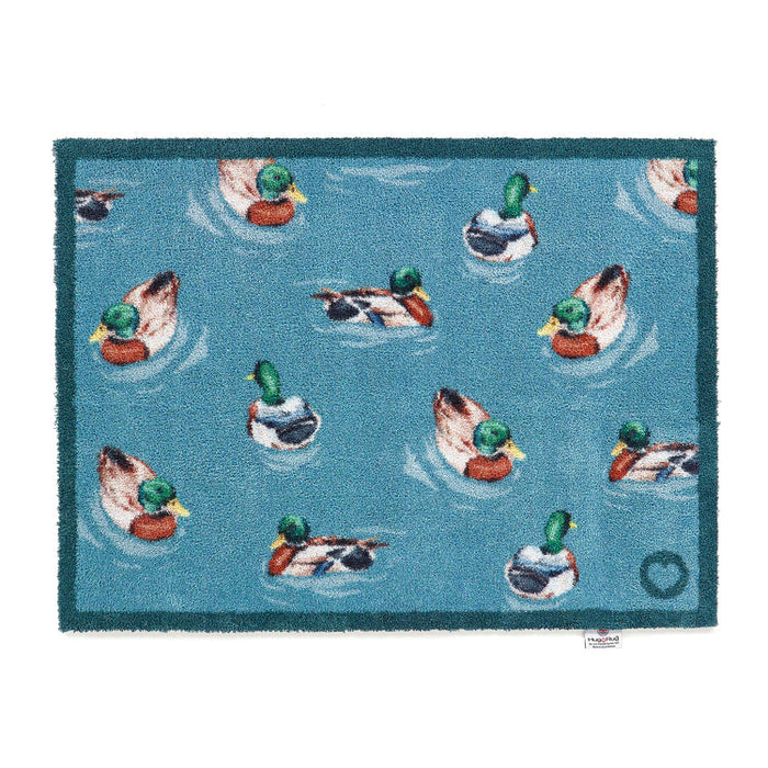 Patterned Hug Rug Swimming Ducks