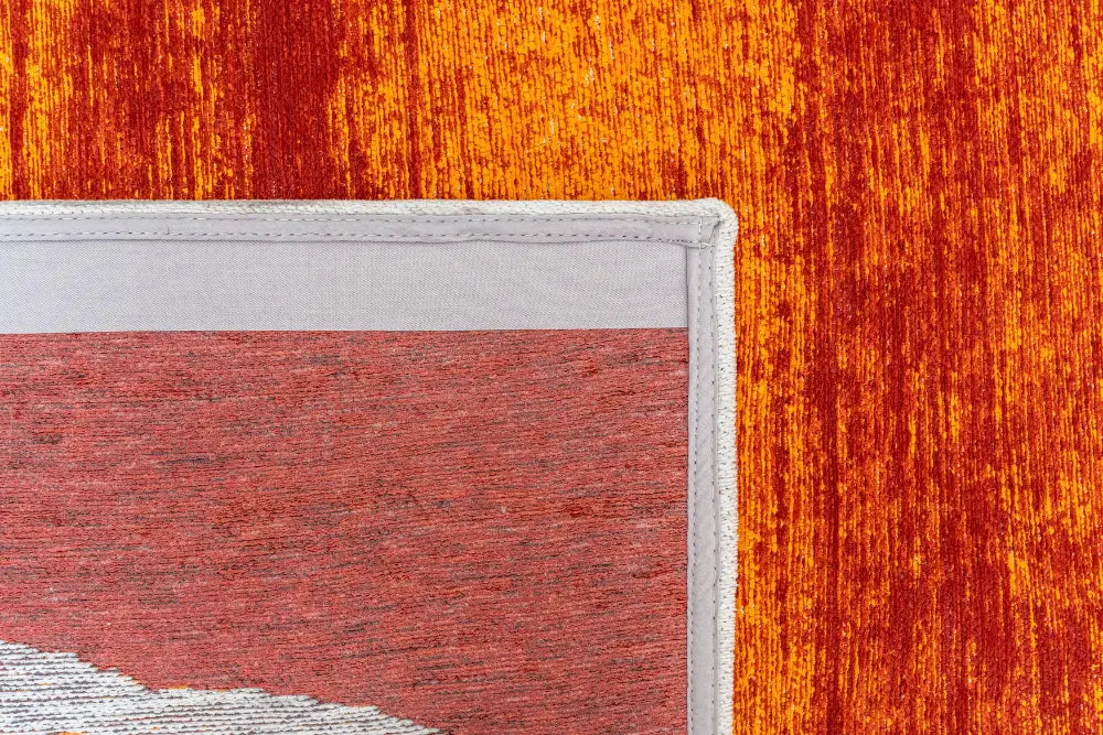 BRUSH ORANGE 2061 Washable and Indoor/Outdoor