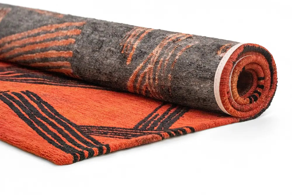 Chocolat Rug KANJI GINGER CHOCOLAT 2069 Washable and Indoor/Outdoor GINGER CHOCOLAT ...
