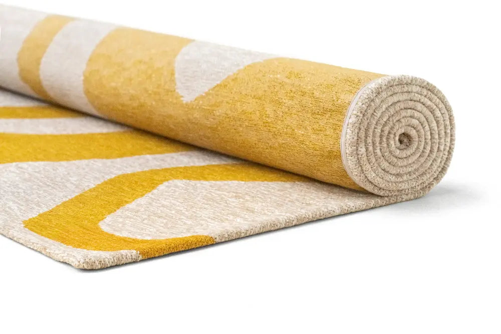 RIBBON PURE YELLOW 2084 Washable and Indoor/Outdoor