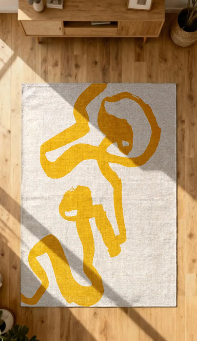 RIBBON PURE YELLOW 2084 Washable and Indoor/Outdoor