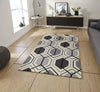 Think Rugs hk 7526 grey Grey   Rug.
