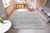 Mastercraft brighton 98122 6001 blue ivory Blue, Ivory Living Room Flat Weave Rug.