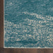 Nourison maxell mae06 ivory teal Ivory, Teal Living Room Floral Rug.