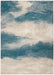Nourison maxell mae06 ivory teal Ivory, Teal Living Room Floral Rug.