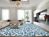 Mastercraft city 466152 ak100 Blue Living Room Floral Rug.