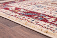 URCO orient urco 2520 cream red Cream Living Room Moroccan Rug.