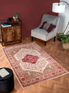 URCO orient urco 2529 cream red Multicoloured, Red, Cream Living Room Moroccan Rug.