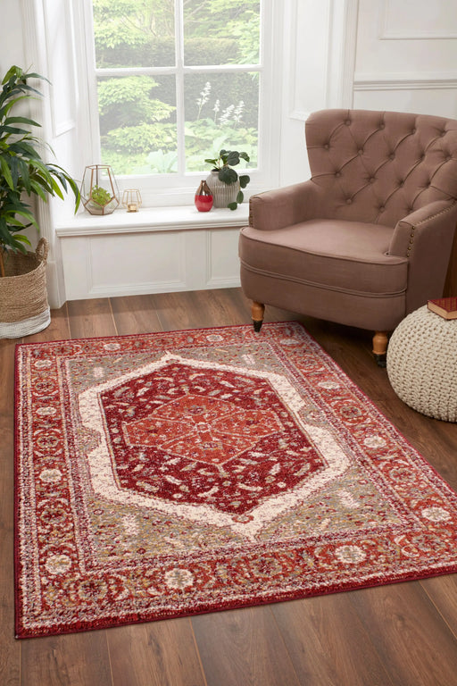 URCO orient urco 2529 red Multicoloured, Red Living Room Moroccan Rug.