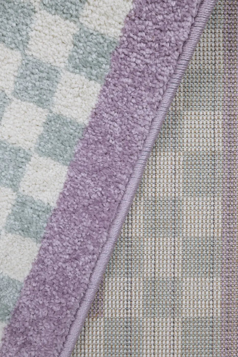 Echo CHEQ BORDER LILAC