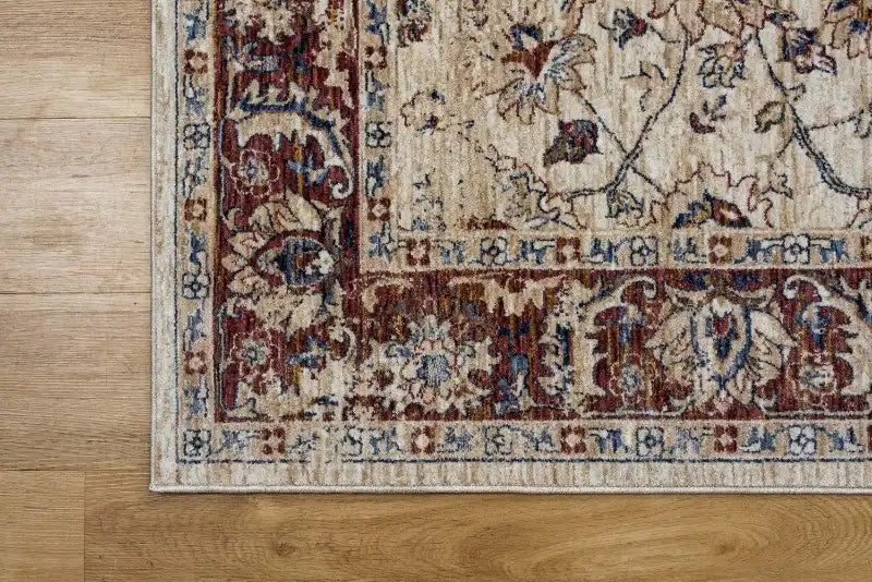 Mastercraft alhambra 6549a ivory Ivory, Red Living Room  Rug.