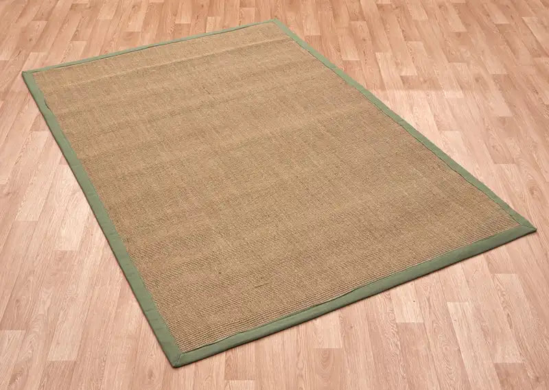 Asiatic sisal linen sage Green Living Room Natural Fibre Rug.