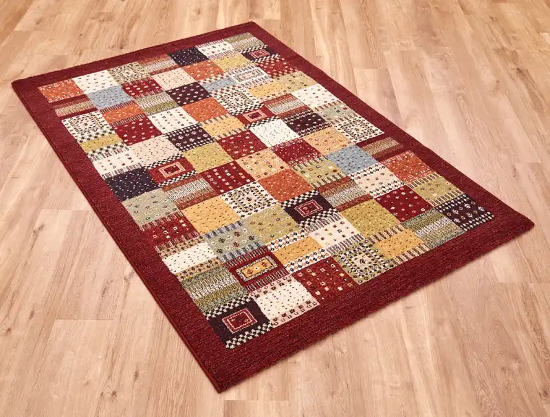 Mastercraft woodstock 32036 8312 Multicoloured, Red Living Room  Rug.